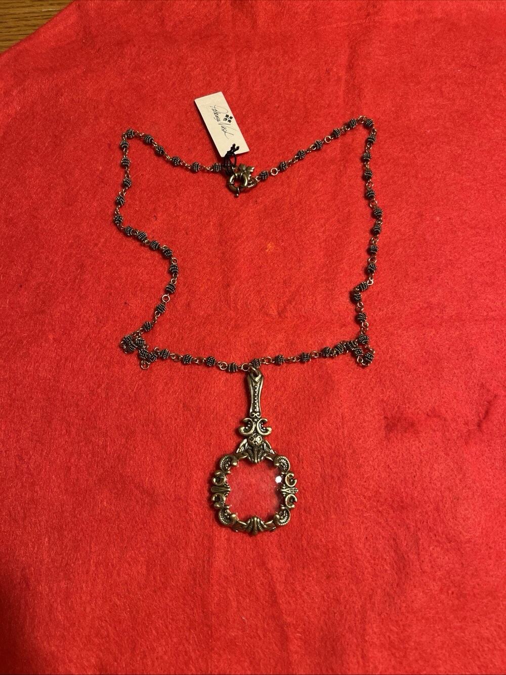 Patricia Nash Gold-tone Magnifier Pendant Necklace